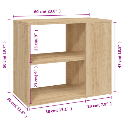 Credenza Rovere Sonoma 60x30x50 cm in Legno Multistrato - homemem39