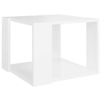 Tavolino da Salotto Bianco 40x40x30 cm in Legno Multistrato | homemem39
