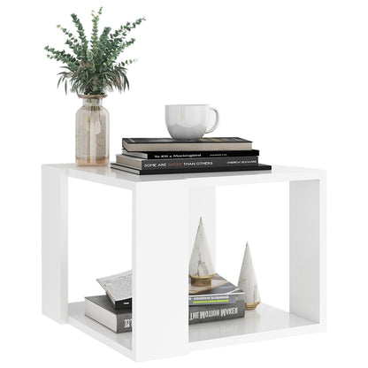 Tavolino da Salotto Bianco 40x40x30 cm in Legno Multistrato | homemem39