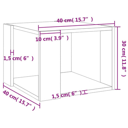 Tavolino da Salotto Rovere Sonoma 40x40x43 cm Legno Multistrato | homemem39