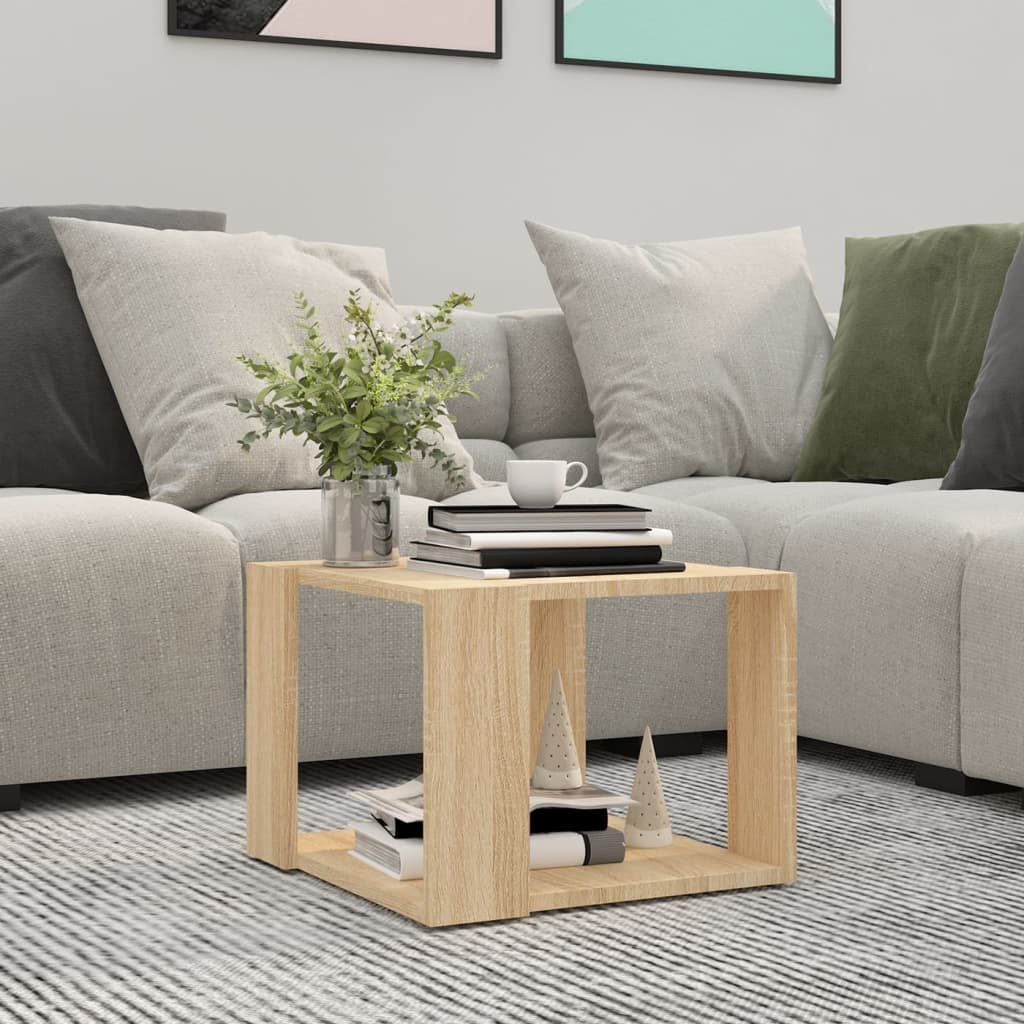 Tavolino da Salotto Rovere Sonoma 40x40x43 cm Legno Multistrato | homemem39
