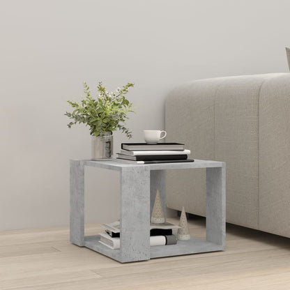 Tavolino da Salotto Grigio Cemento 40x40x30cm Legno Multistrato | homemem39