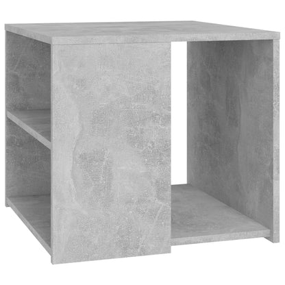 Tavolino Grigio Cemento 50x50x45 cm in Legno Multistrato - homemem39