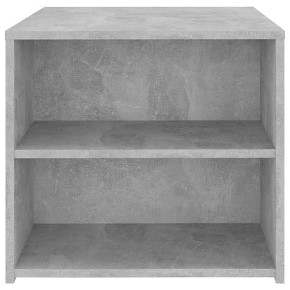 Tavolino Grigio Cemento 50x50x45 cm in Legno Multistrato - homemem39