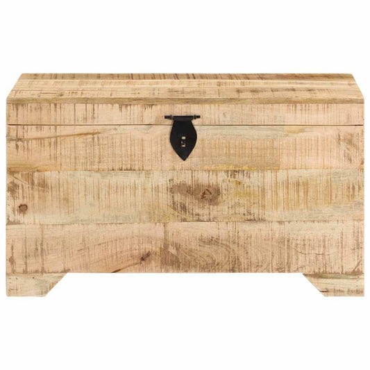 Cassapanca in Legno Massello di Mango Ruvido
