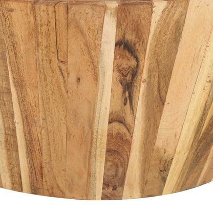 Tavolino da Salotto Ø65x31 cm in Legno Massello di Acacia