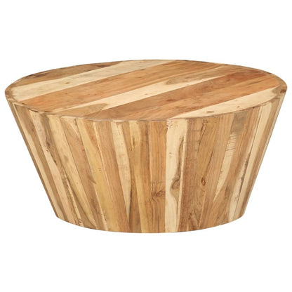 Tavolino da Salotto Ø65x31 cm in Legno Massello di Acacia | homemem39