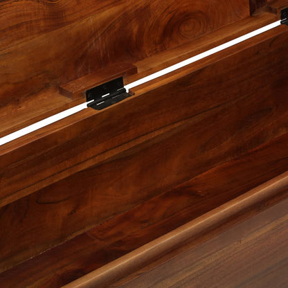 Baule 110x35x41 cm in Legno Massello di Acacia - homemem39