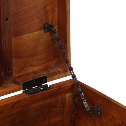 Baule 110x35x41 cm in Legno Massello di Acacia - homemem39