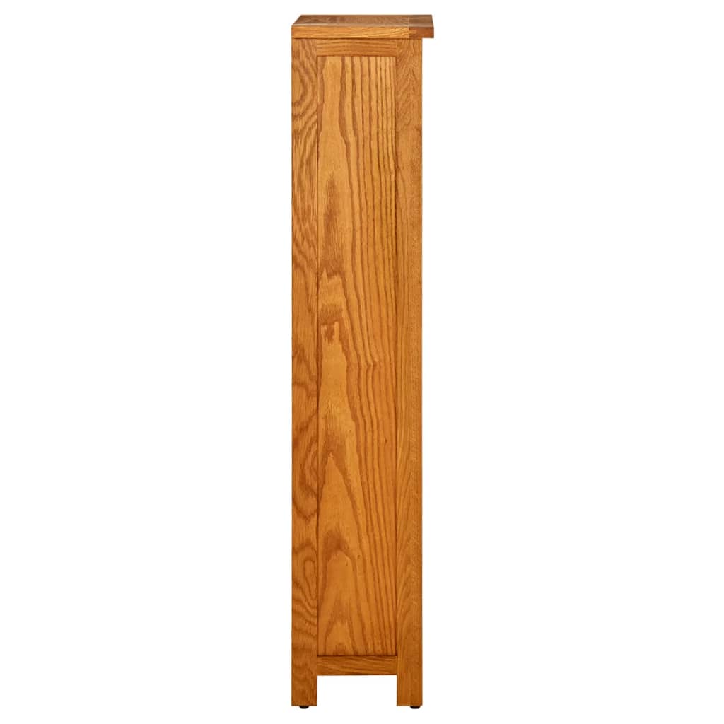 Libreria a 4 Ripiani 45x22x110 cm in Legno Massello di Rovere | homemem39