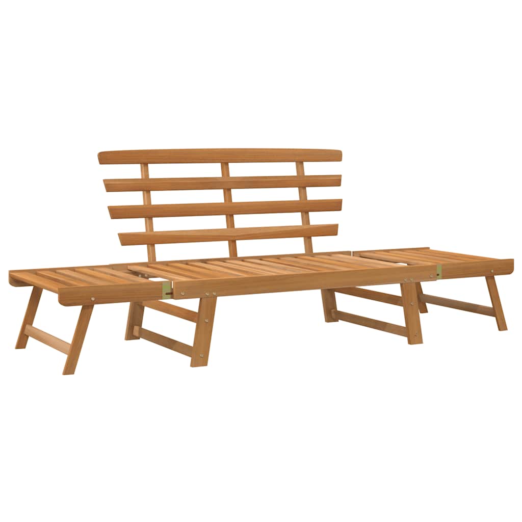 Panca da Giardino 2-in-1 190 cm in Legno Massello di Acacia | homemem39