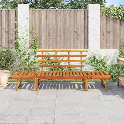 Panca da Giardino 2-in-1 190 cm in Legno Massello di Acacia | homemem39