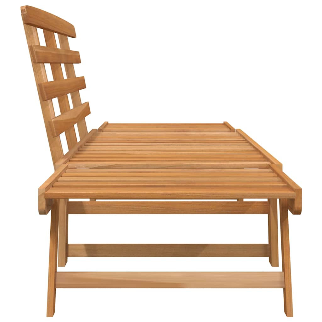 Panca da Giardino 2-in-1 190 cm in Legno Massello di Acacia | homemem39