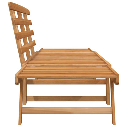Panca da Giardino 2-in-1 190 cm in Legno Massello di Acacia | homemem39