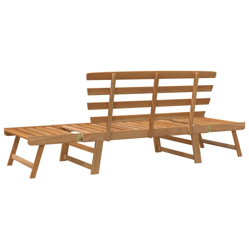 Panca da Giardino 2-in-1 190 cm in Legno Massello di Acacia | homemem39