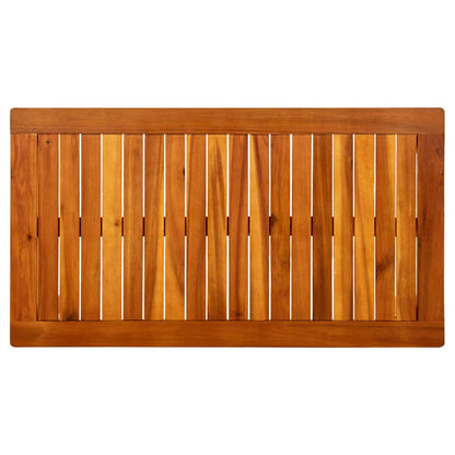 Tavolino da Giardino 90x50x36 cm in Legno Massello di Acacia