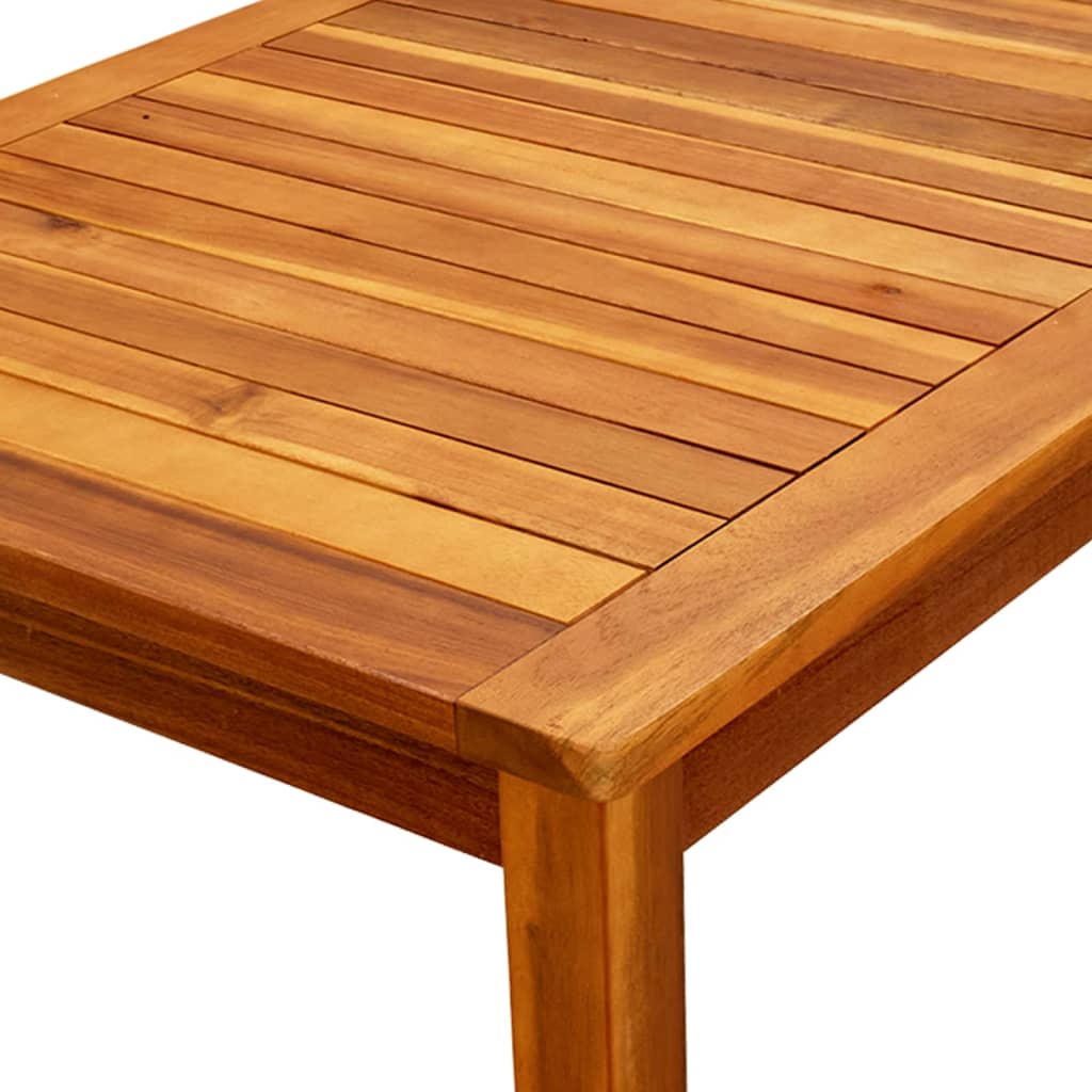 Tavolino da Giardino 110x60x45 cm in Legno Massello di Acacia