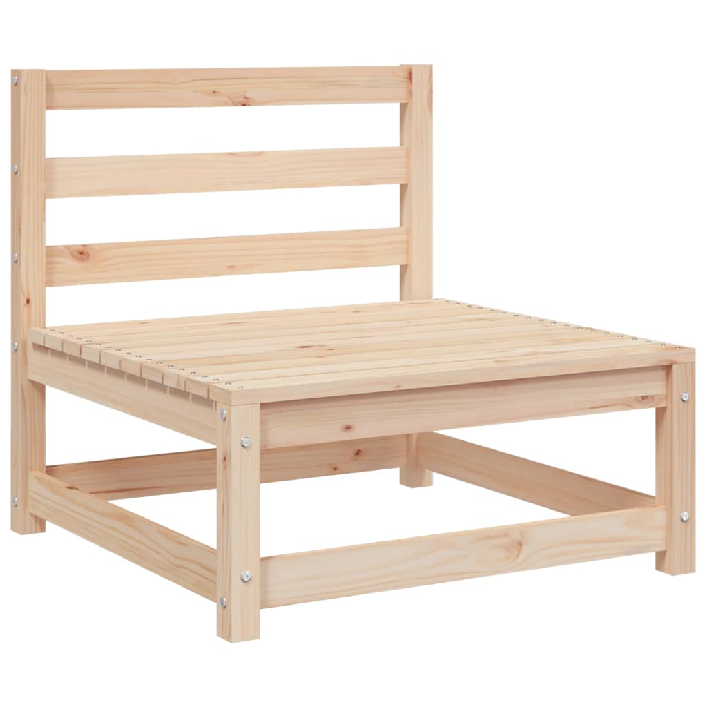 Set Divani da Giardino 3 pz con Cuscini Legno Massello Pino