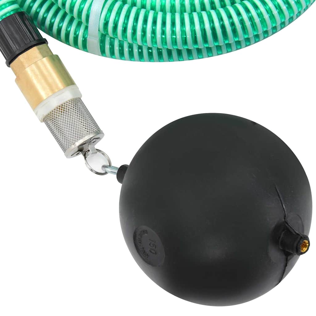 Tubo di Aspirazione con Connettori in Ottone 25 m 25 mm Verde