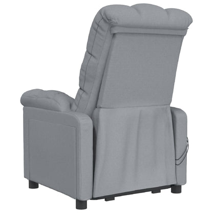 Poltrona Massaggiante Elettrica Grigio Chiaro in Tessuto | homemem39