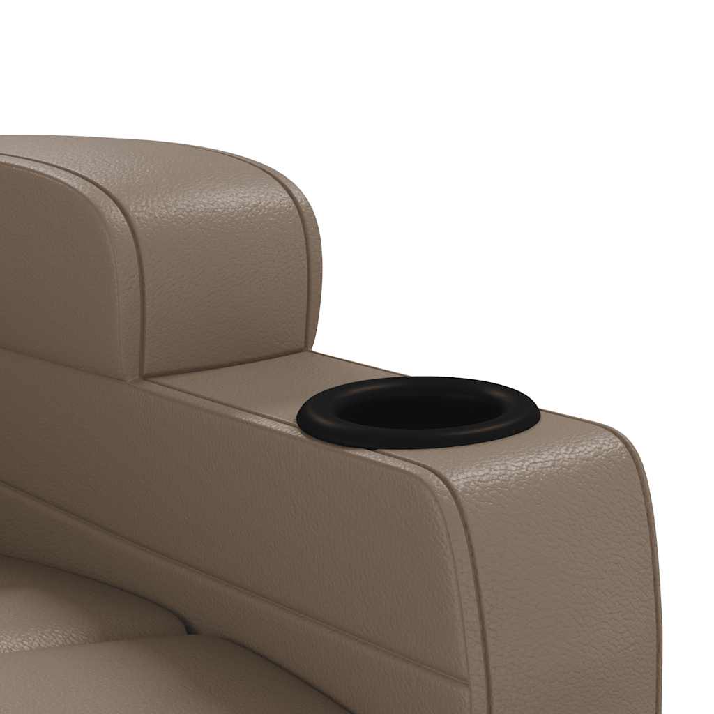 Poltrona Massaggio Elettrica Cappuccino Similpelle | homemem39
