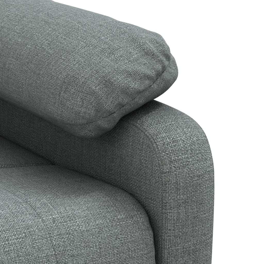 Poltrona Elettrica Reclinabile Grigio Scuro in Tessuto | homemem39