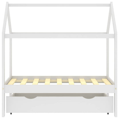 Giroletto per Bambini Cassetto Bianco in Pino Massello 70x140cm