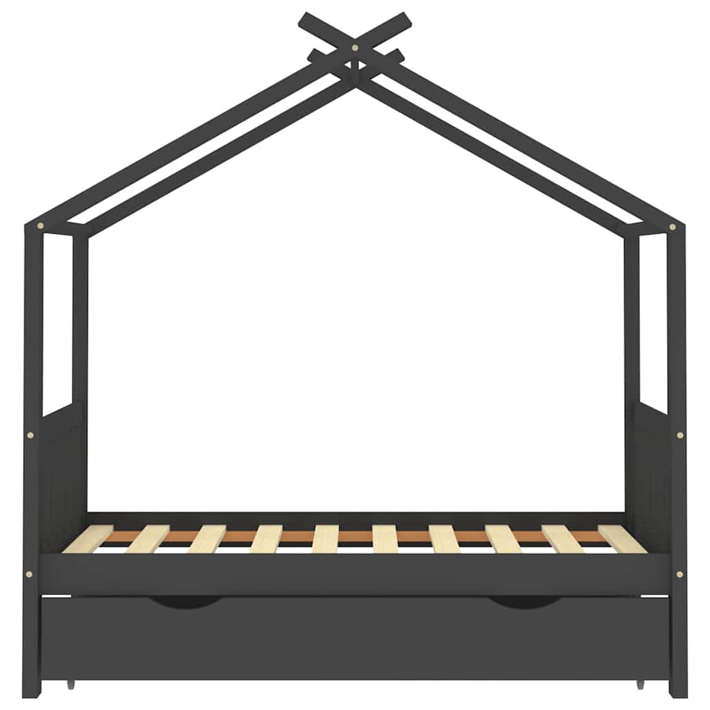 Giroletto per Bambini con Cassetto in Legno di Pino 80x160cm