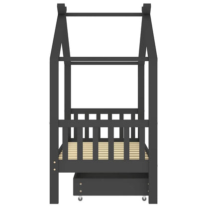 Giroletto per Bambini con Cassetto in Legno di Pino 80x160cm