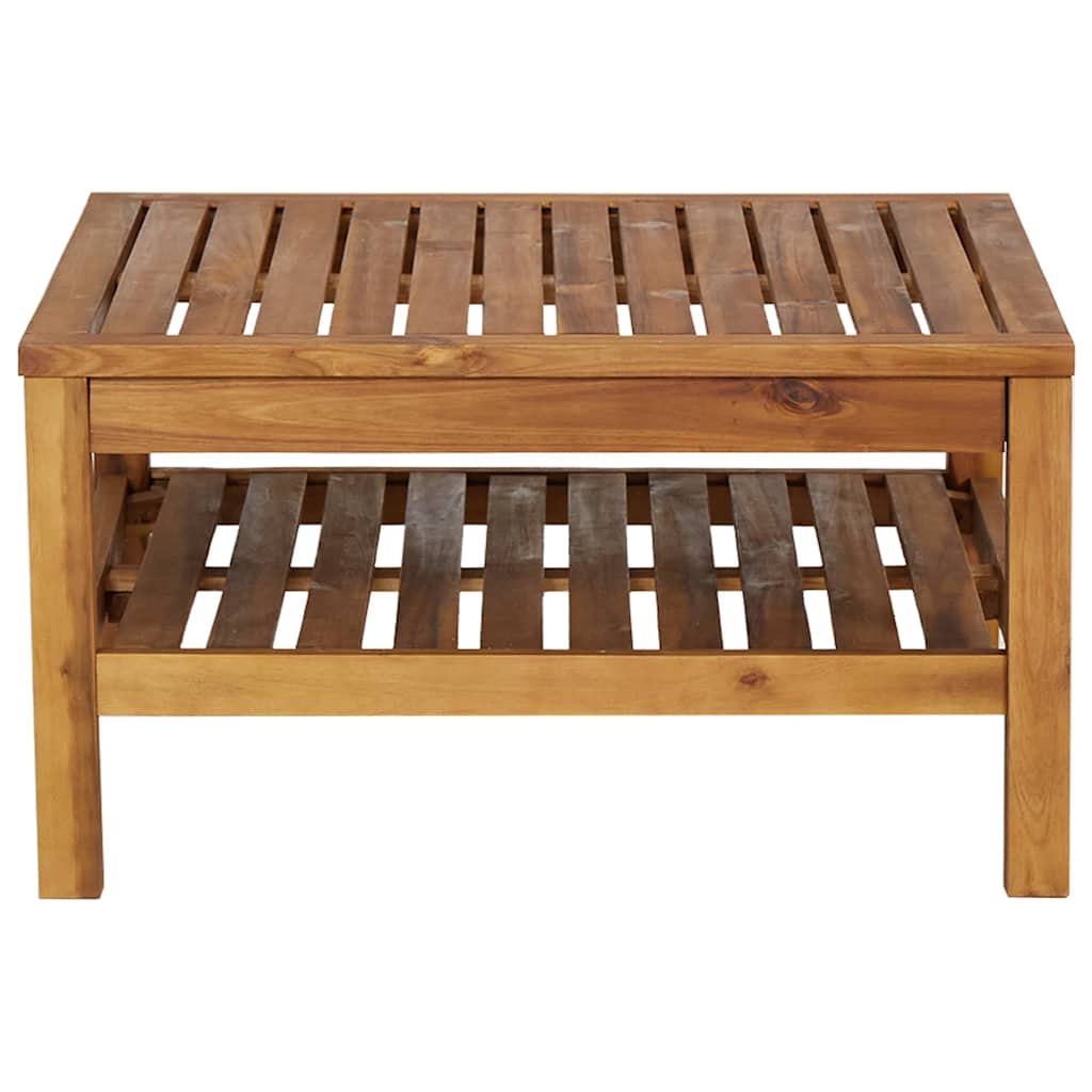 Set Divani Giardino 3 pz Cuscini Bianco Crema in Legno d'Acacia | homemem39