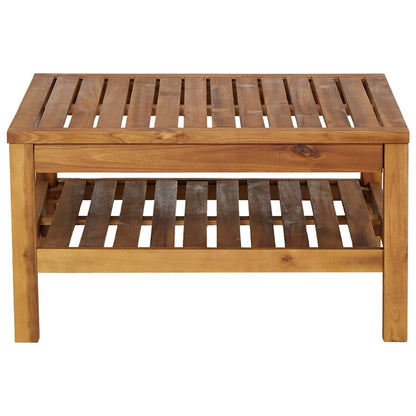 Set Divani Giardino 3 pz Cuscini Bianco Crema in Legno d'Acacia | homemem39