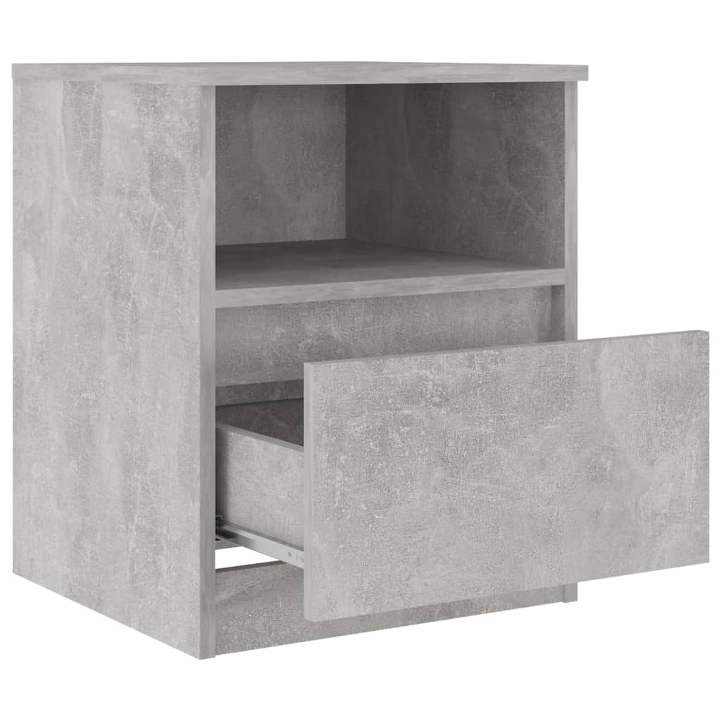 Comodini 2 pz Grigio Cemento 40x40x50 cm in Legno Multistrato - homemem39