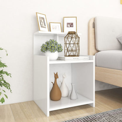 Comodini 2 pz Bianchi 40x35x60 cm in Legno Multistrato - homemem39