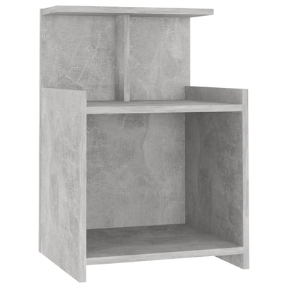 Comodino Grigio Cemento 40x35x60 cm in Legno Multistrato - homemem39