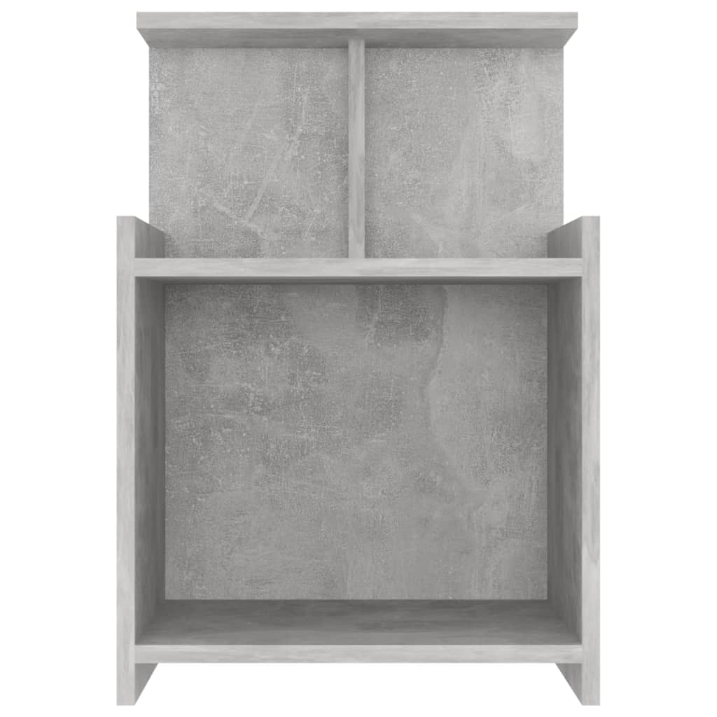 Comodino Grigio Cemento 40x35x60 cm in Legno Multistrato - homemem39