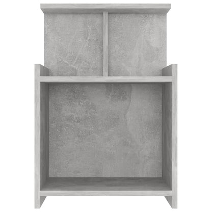 Comodino Grigio Cemento 40x35x60 cm in Legno Multistrato - homemem39
