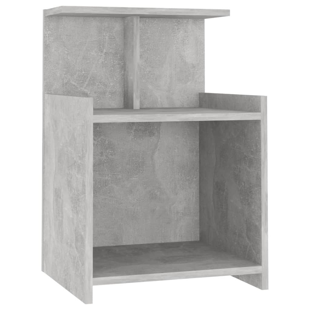Comodini 2pz Grigio Cemento 40x35x60 cm in Legno Multistrato - homemem39