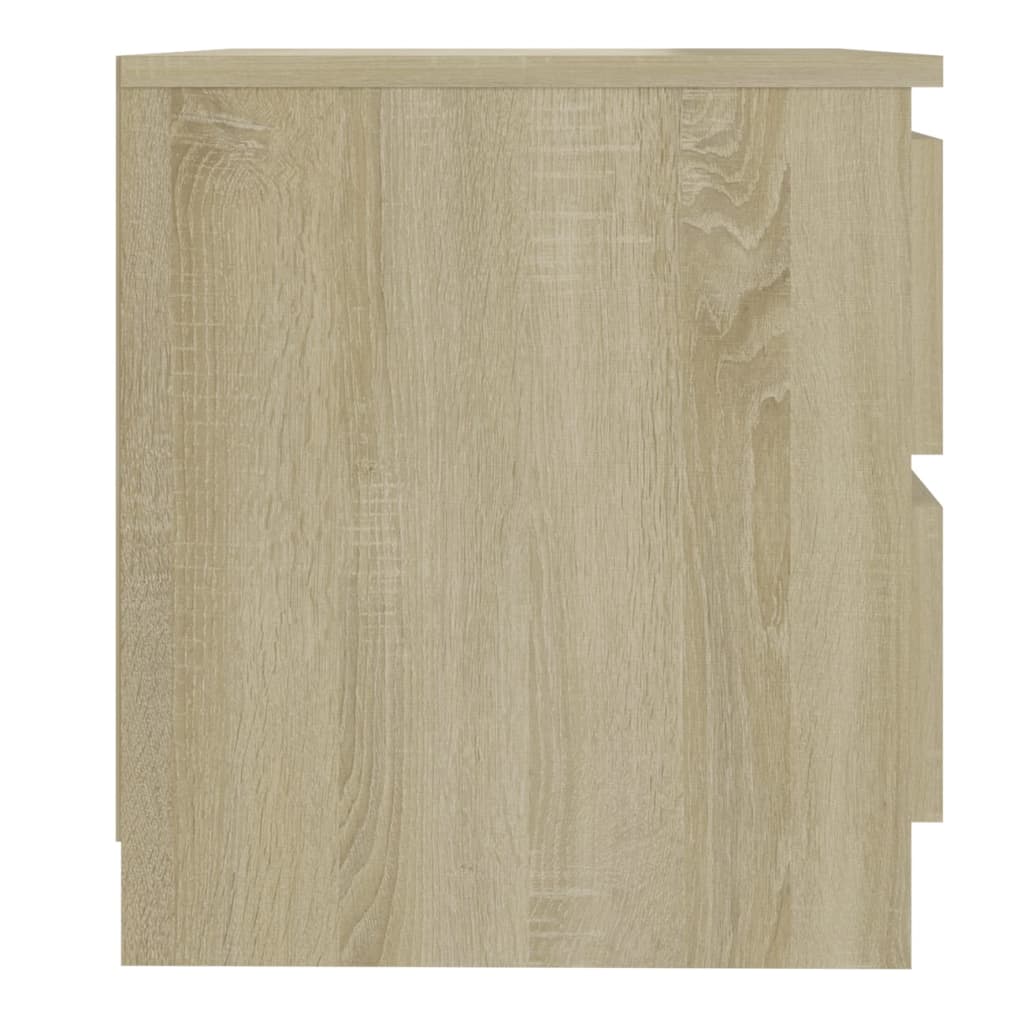 Comodini 2pz Rovere Sonoma 50x39x43,5 cm in Legno Multistrato - homemem39