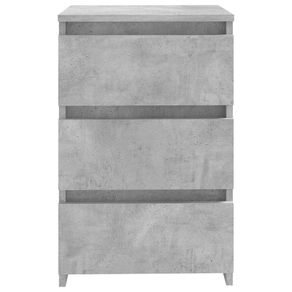Comodino Grigio Cemento 40x35x62,5 cm in Legno Multistrato - homemem39