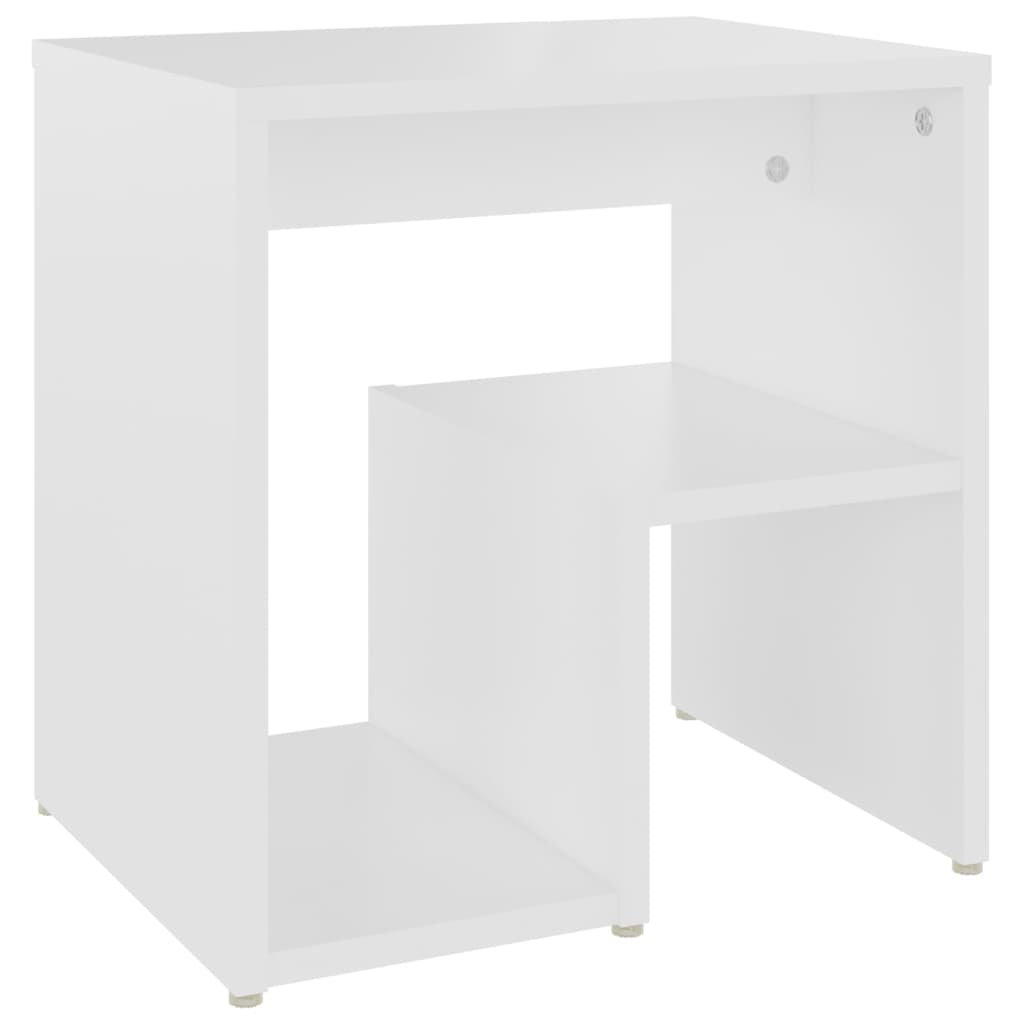 Comodini 2 pz Bianchi 40x30x40 cm in Legno Multistrato - homemem39