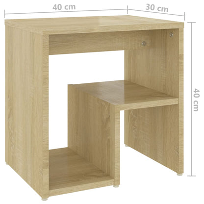 Comodini 2 pz Rovere Sonoma 40x30x40 cm in Legno Multistrato - homemem39