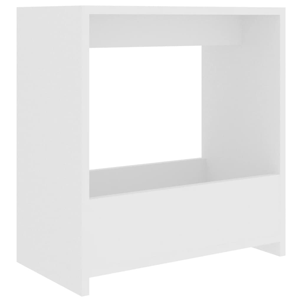 Tavolino Bianco 50x26x50 cm in Legno Multistrato - homemem39
