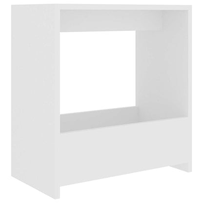 Tavolino Bianco 50x26x50 cm in Legno Multistrato