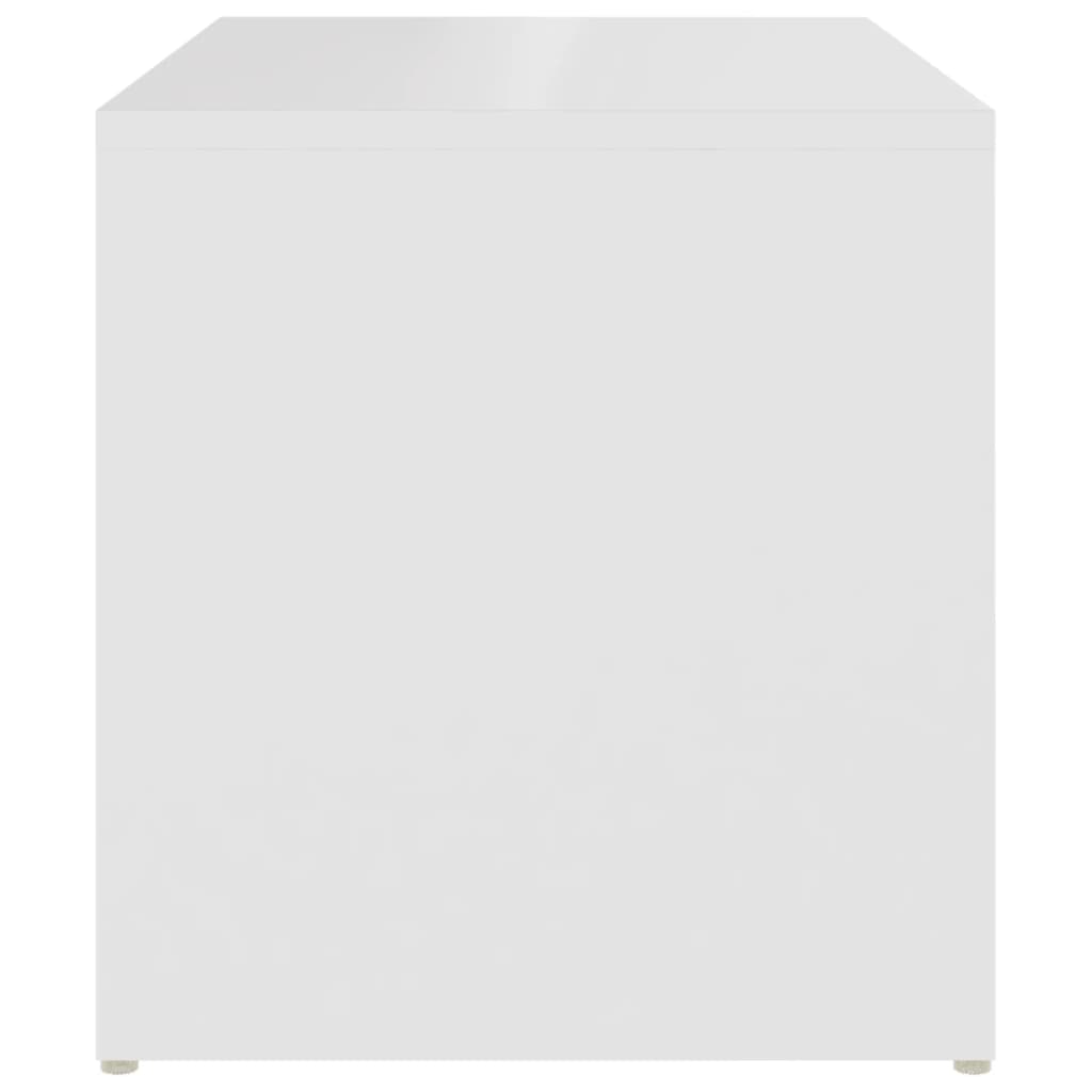 Tavolino Bianco 59x36x38 cm in Legno Multistrato - homemem39