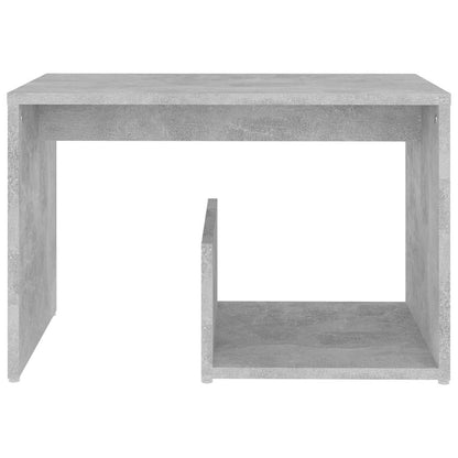 Tavolino Grigio Cemento 59x36x38 cm in Legno Multistrato