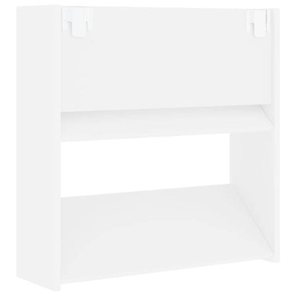 Scarpiere a Muro 4 pz Bianche 60x18x60 cm in Legno Multistrato