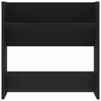 Scarpiere a Muro 4 pz Nere 60x18x60 cm in Legno Multistrato
