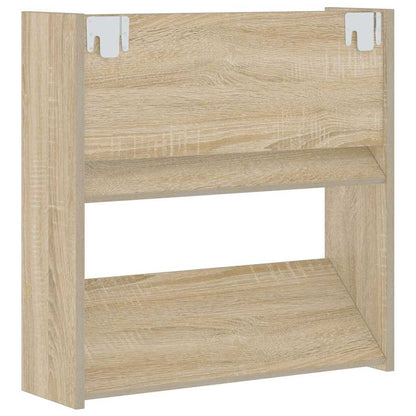 Scarpiera a Muro Rovere Sonoma 60x18x60 cm in Legno Multistrato