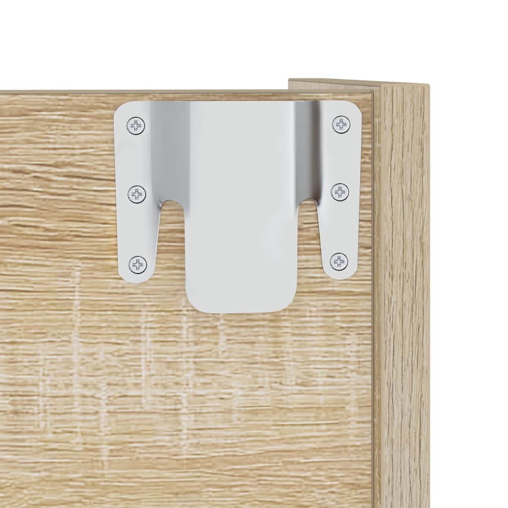 Scarpiera a Muro Rovere Sonoma 60x18x60 cm in Legno Multistrato