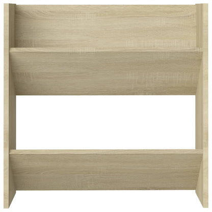 Scarpiere a Muro 2pz Rovere Sonoma 60x18x60cm Legno Multistrato - homemem39
